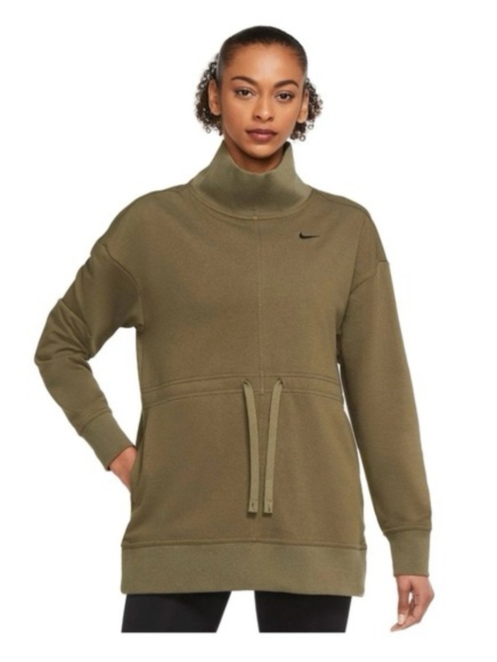 Nike Mock Neck Drawstring Pullover sweatshirt